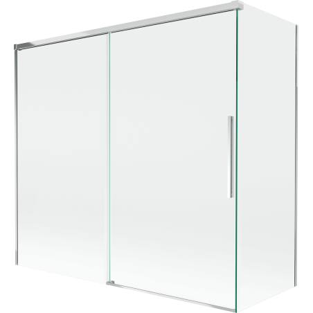 Mexen Rox paravan de cadă cu 2 uși glisante 170 + 70 x 150 cm, transparent, crom - 8C9-170-070-01-00