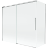 Mexen Rox paravan de cadă cu 2 uși glisante 170 + 70 x 150 cm, transparent, crom - 8C9-170-070-01-00