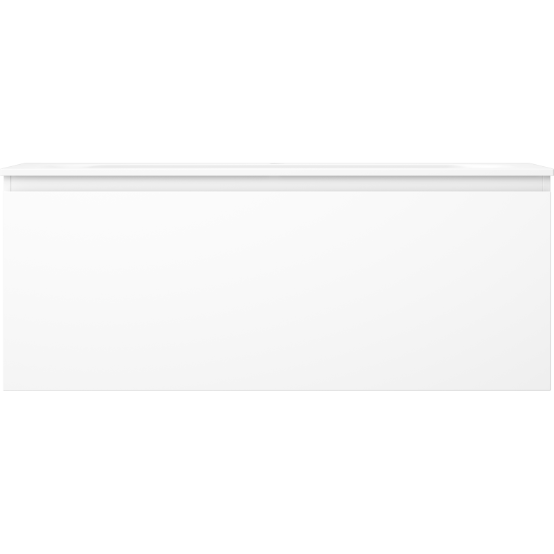 Mexen Orio fürdőszobai szekrény 120 cm-es Vela mosdóval, 1 fiók, fehér matt - 91A10-12047-1-BF01-W23M01