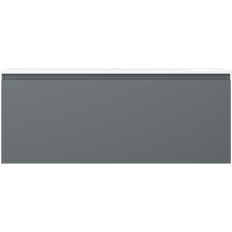 Mexen Orio dulap baie 120 cm cu lavoar Vela, 1 sertar, grafit mat/alb mat - 91A10-12047-1-BF66-W23M01