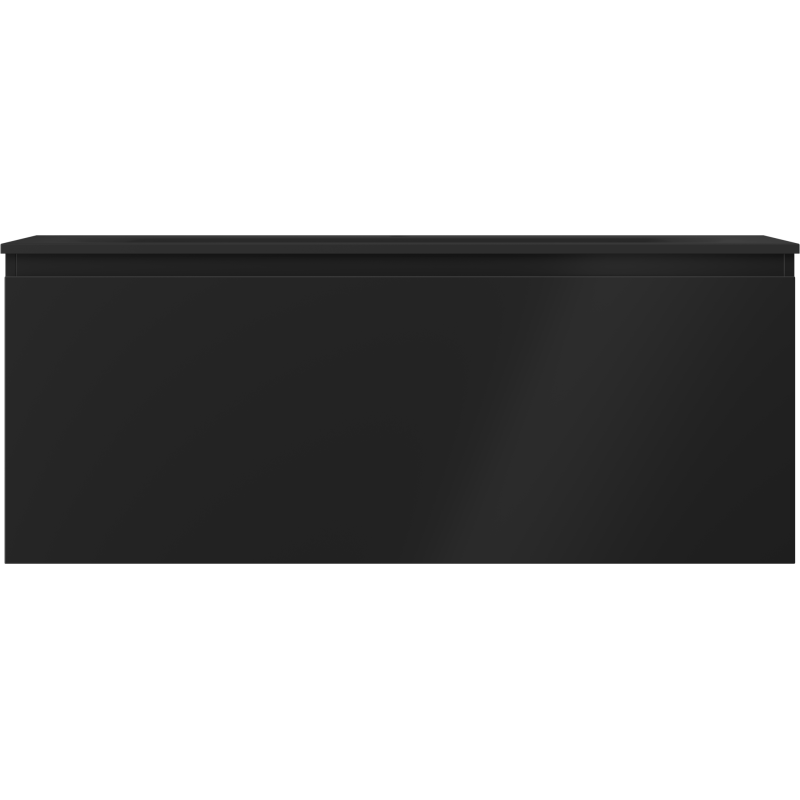 Mexen Orio dulap baie 120 cm cu lavoar Vela, 1 sertar, negru mat - 91A10-12047-1-BF71-W23M71