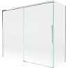 Mexen Rox paravan de cadă cu 2 uși pliabile, glisante 180 + 80 x 150 cm, transparent, crom - 8C9-180-080-01-00