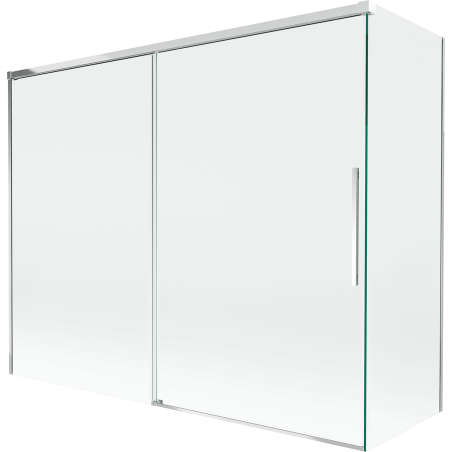 Paravan cadă Mexen Rox 2-paneluri glisante 190 + 80 x 150 cm, transparent, crom - 8C9-190-080-01-00