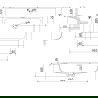 Mexen Rivel dulap baie 60 cm cu chiuvetă Otis, 1 sertar, canelată, alb mat - 91A20-06047-1-BF01-W18M01