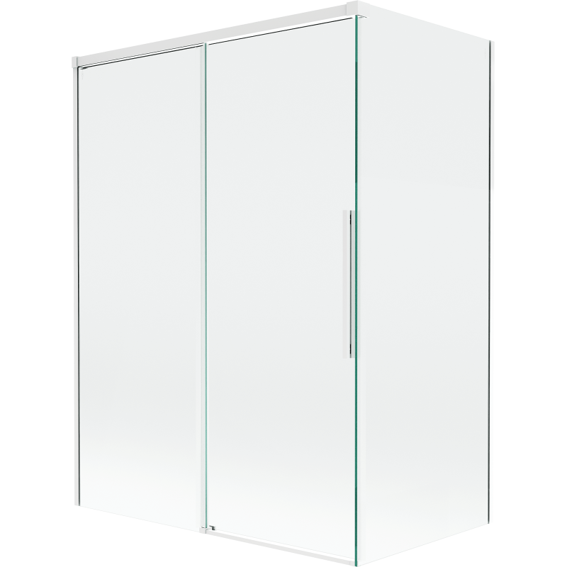 Mexen Rox 2-szárnyas toló zuhanyfal 120 + 70 x 150 cm, átlátszó, fehér - 8C9-120-070-20-00