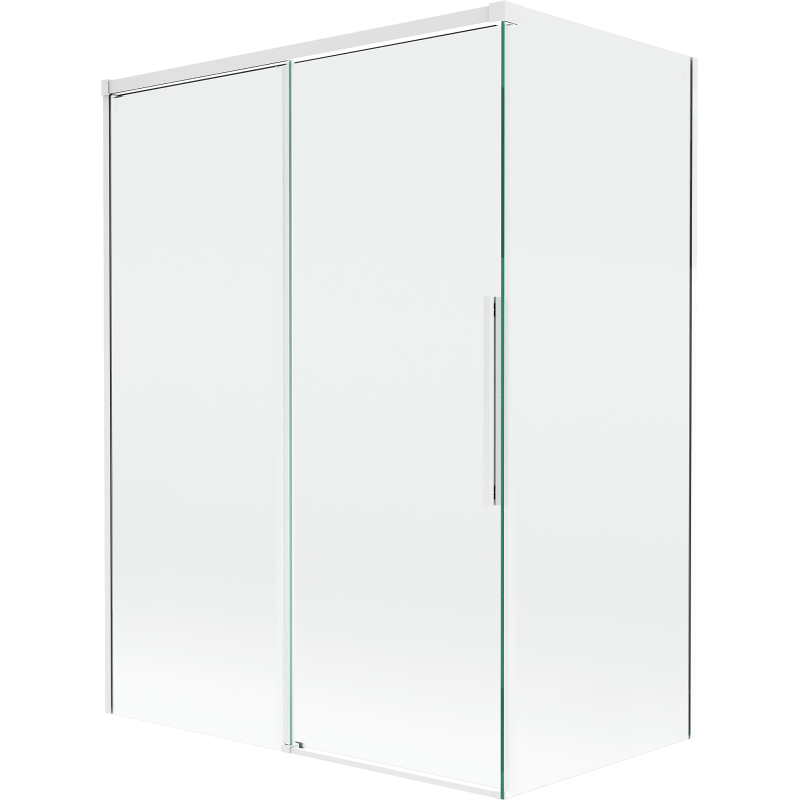 Mexen Rox paravan de baie glisant cu 2 aripi 120 + 70 x 150 cm, transparent, alb - 8C9-120-070-20-00