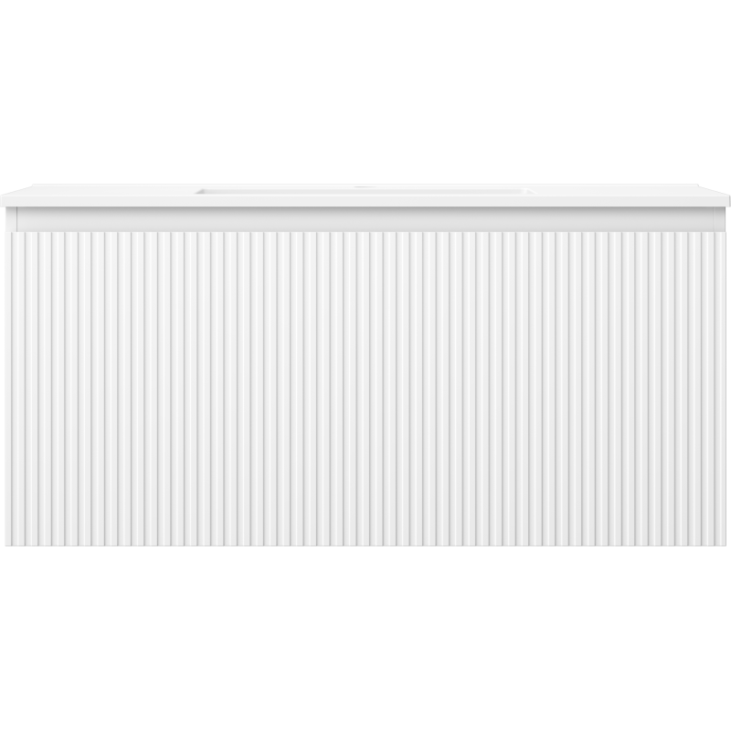 Mexen Rivel dulap baie 100 cm cu lavoar Otis, 1 sertar, striat, alb mat - 91A20-10047-1-BF01-W18M01