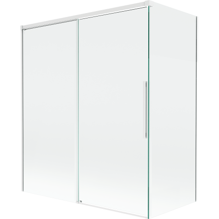 Mexen Rox paravan de baie, glisant 2-panouri, 140 + 70 x 150 cm, transparent, alb - 8C9-140-070-20-00
