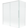 Mexen Rox paravan de baie, glisant 2-panouri, 140 + 70 x 150 cm, transparent, alb - 8C9-140-070-20-00