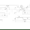 Mexen Rivel dulap baie 100 cm cu chiuvetă Otis, 1 sertar, canelat, gri mat/alb mat - 91A20-10047-1-BF62-W18M01