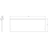 Mexen Rivel dulap de baie 120 cm cu lavoar Otis, 1 sertar, riflat, gri mat/alb mat - 91A20-12047-1-BF62-W18M01