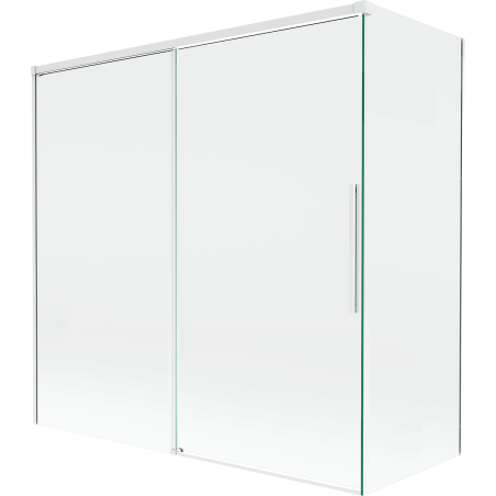 Mexen Rox paravan de duș cu 2 aripi glisante 160 + 80 x 150 cm, transparent, alb - 8C9-160-080-20-00