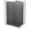 Mexen Omega cabina de duș glisantă 100 x 90 cm, grafit, crom - 825-100-090-01-40