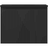 Mexen Rivel dulap baie 60 cm cu chiuvetă Vela, 1 sertar, frontal ondulat, negru mat - 91A20-06047-1-BF71-W23M71