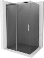 Mexen Omega cabină de duș glisantă 110 x 70 cm, grafit, crom - 825-110-070-01-40