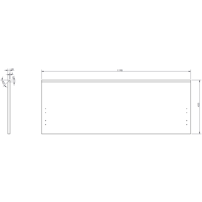 Mexen Rivel dulap de baie 120 cm cu lavoar Vela, 1 sertar, cu caneluri, alb mat - 91A20-12047-1-BF01-W23M01