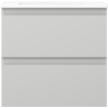 Mexen Orio dulap baie 50 cm cu chiuvetă Otis, 2 sertare, gri mat/alb mat - 91A10-05047-2-BFF62-W18M01