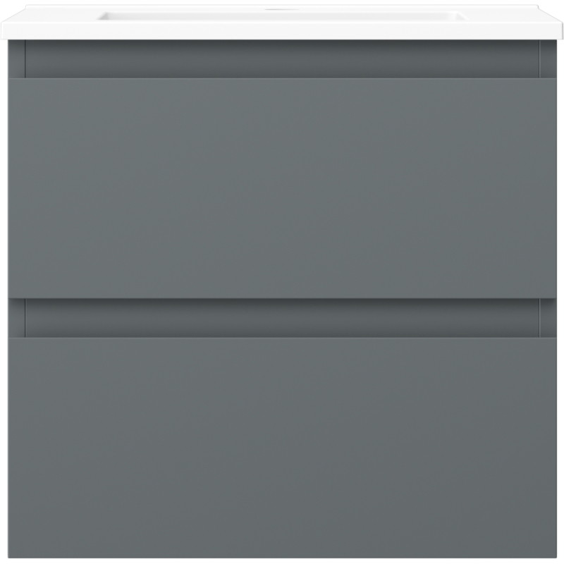 Mexen Orio dulap de baie 50 cm cu lavoar Otis, 2 sertare, grafit mat/alb mat - 91A10-05047-2-BFF66-W18M01