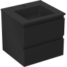 Mexen Orio dulap baie 50 cm cu chiuvetă Otis, 2 sertare, negru mat - 91A10-05047-2-BFF71-W18M71