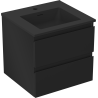 Mexen Orio dulap baie 50 cm cu lavoar Otis, 2 sertare, negru mat - 91A10-05047-2-BFF71-W18M71