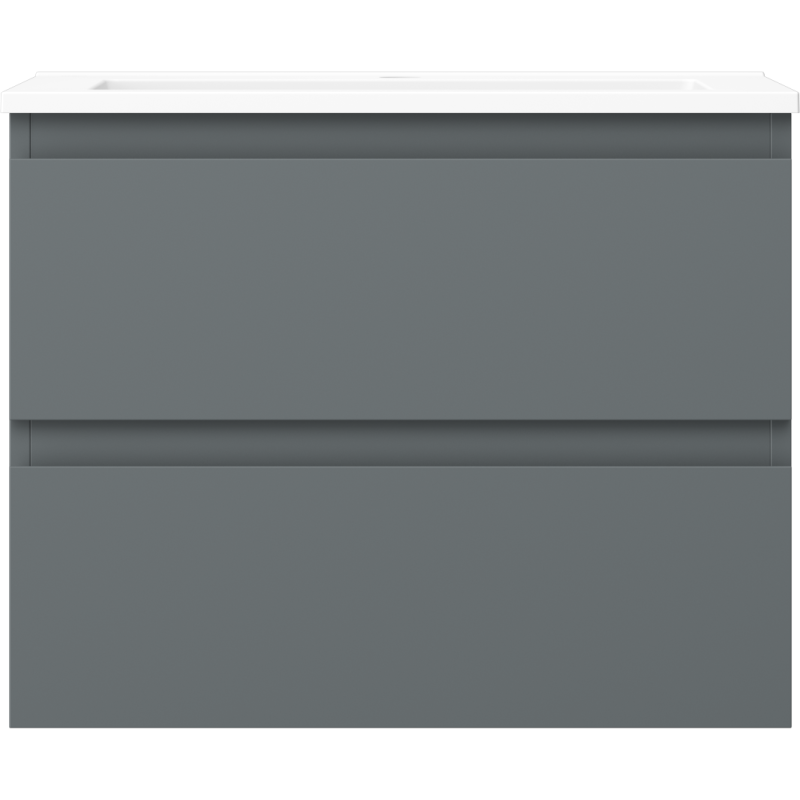 Mexen Orio 60 cm-es fürdőszobaszekrény Otis mosdóval, 2 fiók, grafit matt/fehér matt - 91A10-06047-2-BFF66-W18M01