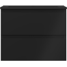 Mexen Orio dulap pentru baie 60 cm cu chiuvetă Otis, 2 sertare, negru mat - 91A10-06047-2-BFF71-W18M71