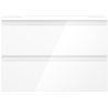 Mexen Orio dulap baie 70 cm cu lavoar Otis, 2 sertare, alb lucios - 91A10-07047-2-BFF00-W18M00