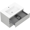 Mexen Orio dulap de baie 70 cm cu lavoar Otis, 2 sertare, gri mat/alb mat - 91A10-07047-2-BFF62-W18M01