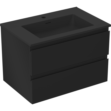 Mexen Orio dulap baie 70 cm cu lavoar Otis, 2 sertare, negru mat - 91A10-07047-2-BFF71-W18M71