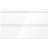 Mexen Orio dulap de baie 80 cm cu chiuvetă Otis, 2 sertare, alb lucios - 91A10-08047-2-BFF00-W18M00