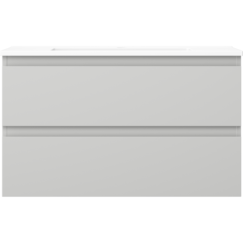 Mexen Orio dulap de baie 80 cm cu lavoar Otis, 2 sertare, gri mat/alb mat - 91A10-08047-2-BFF62-W18M01