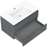 Mexen Orio dulap de baie 80 cm cu lavoar Otis, 2 sertare, grafit mat/alb mat - 91A10-08047-2-BFF66-W18M01