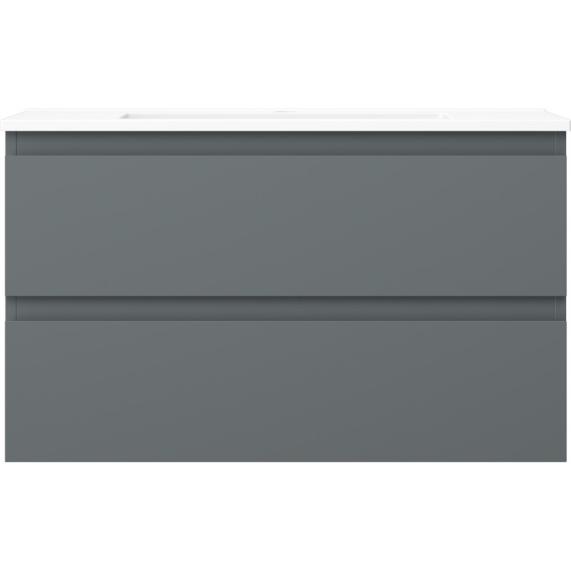 Mexen Orio dulap baie 80 cm cu chiuvetă Otis, 2 sertare, grafit mat/alb mat - 91A10-08047-2-BFF66-W18M01