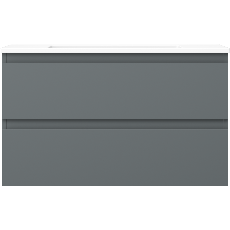 Mexen Orio dulap de baie 80 cm cu lavoar Otis, 2 sertare, grafit mat/alb mat - 91A10-08047-2-BFF66-W18M01