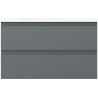 Mexen Orio dulap baie 80 cm cu chiuvetă Otis, 2 sertare, grafit mat/alb mat - 91A10-08047-2-BFF66-W18M01