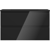 Mexen Orio dulap baie 80 cm cu lavoar Otis, 2 sertare, negru lucios/negru mat - 91A10-08047-2-BFF70-W18M71