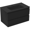 Mexen Orio dulap baie 80 cm cu lavoar Otis, 2 sertare, negru mat - 91A10-08047-2-BFF71-W18M71