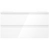 Mexen Orio dulap baie 90 cm cu lavoar Otis, 2 sertare, alb lucios - 91A10-09047-2-BFF00-W18M00
