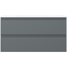 Mexen Orio dulap baie 90 cm cu lavoar Otis, 2 sertare, grafit mat/alb mat - 91A10-09047-2-BFF66-W18M01