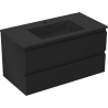 Mexen Orio dulap baie 90 cm cu lavoar Otis, 2 sertare, negru mat - 91A10-09047-2-BFF71-W18M71