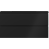 Mexen Orio dulap baie 90 cm cu lavoar Otis, 2 sertare, negru mat - 91A10-09047-2-BFF71-W18M71