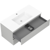 Mexen Orio dulap de baie 100 cm cu lavoar Otis, 2 sertare, gri mat/alb mat - 91A10-10047-2-BFF62-W18M01