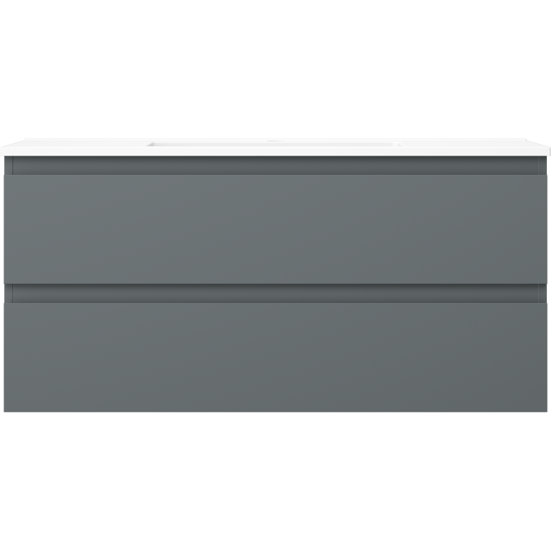 Mexen Orio dulap baie 100 cm cu lavoar Otis, 2 sertare, grafit mat/alb mat - 91A10-10047-2-BFF66-W18M01