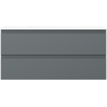Dulap de baie Mexen Orio 100 cm cu lavoar Otis, 2 sertare, grafit mat/alb mat - 91A10-10047-2-BFF66-W18M01