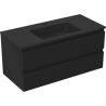 Mexen Orio dulap baie de 100 cm cu chiuvetă Otis, 2 sertare, negru mat - 91A10-10047-2-BFF71-W18M71
