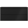 Mexen Orio dulap baie de 100 cm cu chiuvetă Otis, 2 sertare, negru mat - 91A10-10047-2-BFF71-W18M71