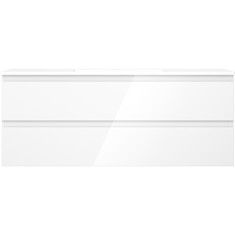 Mexen Orio dulap baie 120 cm cu lavoar Otis, 2 sertare, alb lucios - 91A10-12047-2-BFF00-W18M00