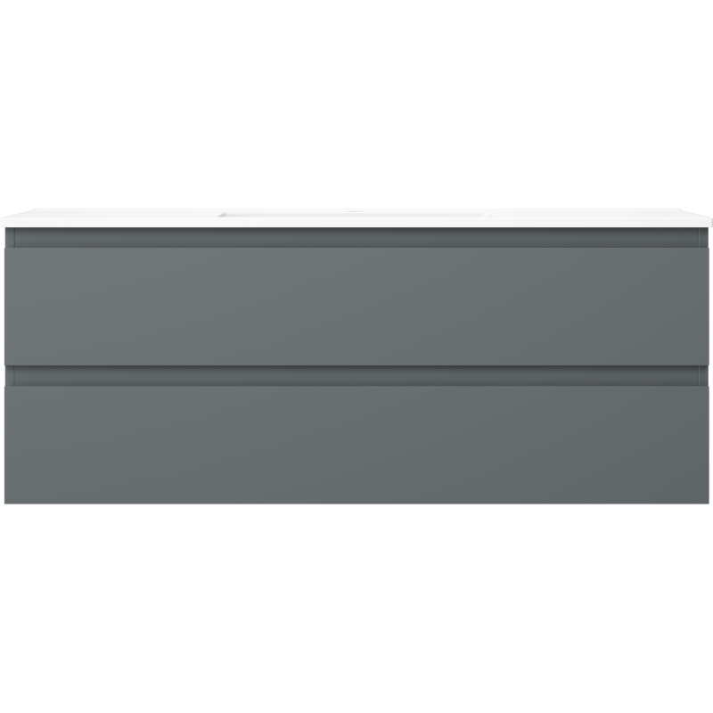 Mexen Orio dulap baie 120 cm cu lavoar Otis, 2 sertare, grafit mat/alb mat - 91A10-12047-2-BFF66-W18M01