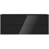 Mexen Orio dulap de baie 120 cm cu chiuvetă Otis, 2 sertare, negru lucios/negru mat - 91A10-12047-2-BFF70-W18M71