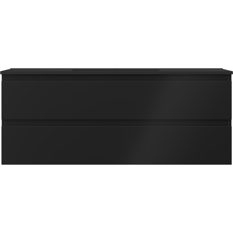 Mexen Orio dulap baie 120 cm cu lavoar Otis, 2 sertare, negru mat - 91A10-12047-2-BFF71-W18M71